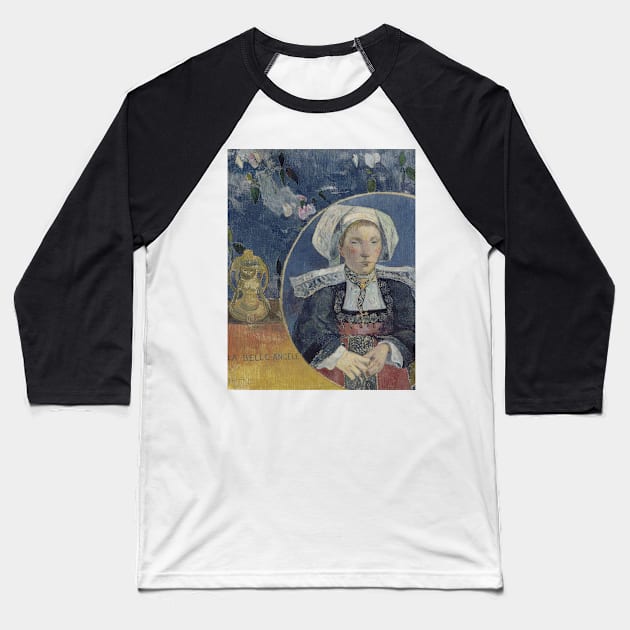 La Belle Angele by Paul Gauguin Baseball T-Shirt by Classic Art Stall